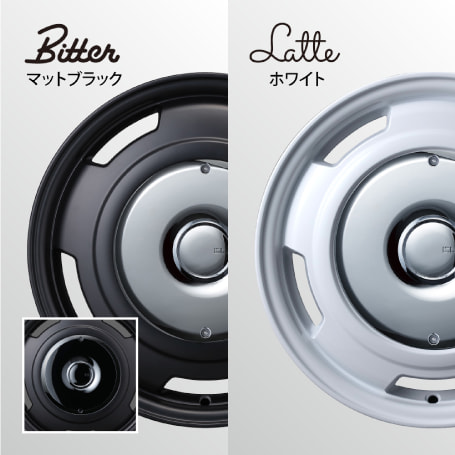 カラーはマットブラックとホワイト