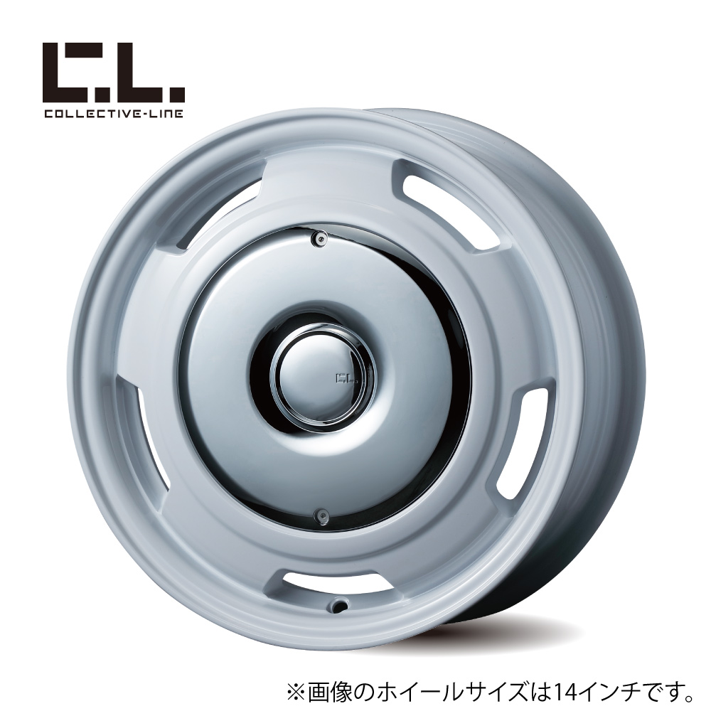 Latte ホイール:ホワイト / センターカバー:クローム サイズ:14x5.5(35)98-4H 58.1φ(L45535AFCR/N)